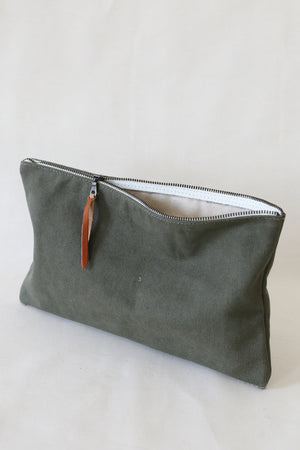 WWII era Salvaged Canvas Utility Pouch