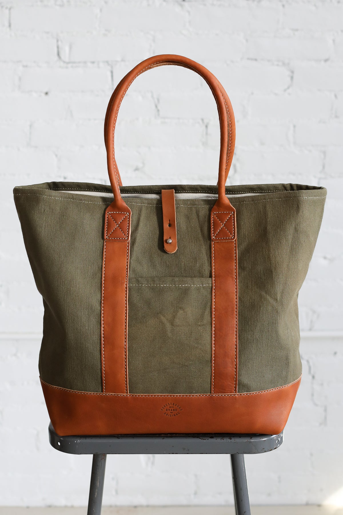 WWII era Salvaged Canvas Tote Bag