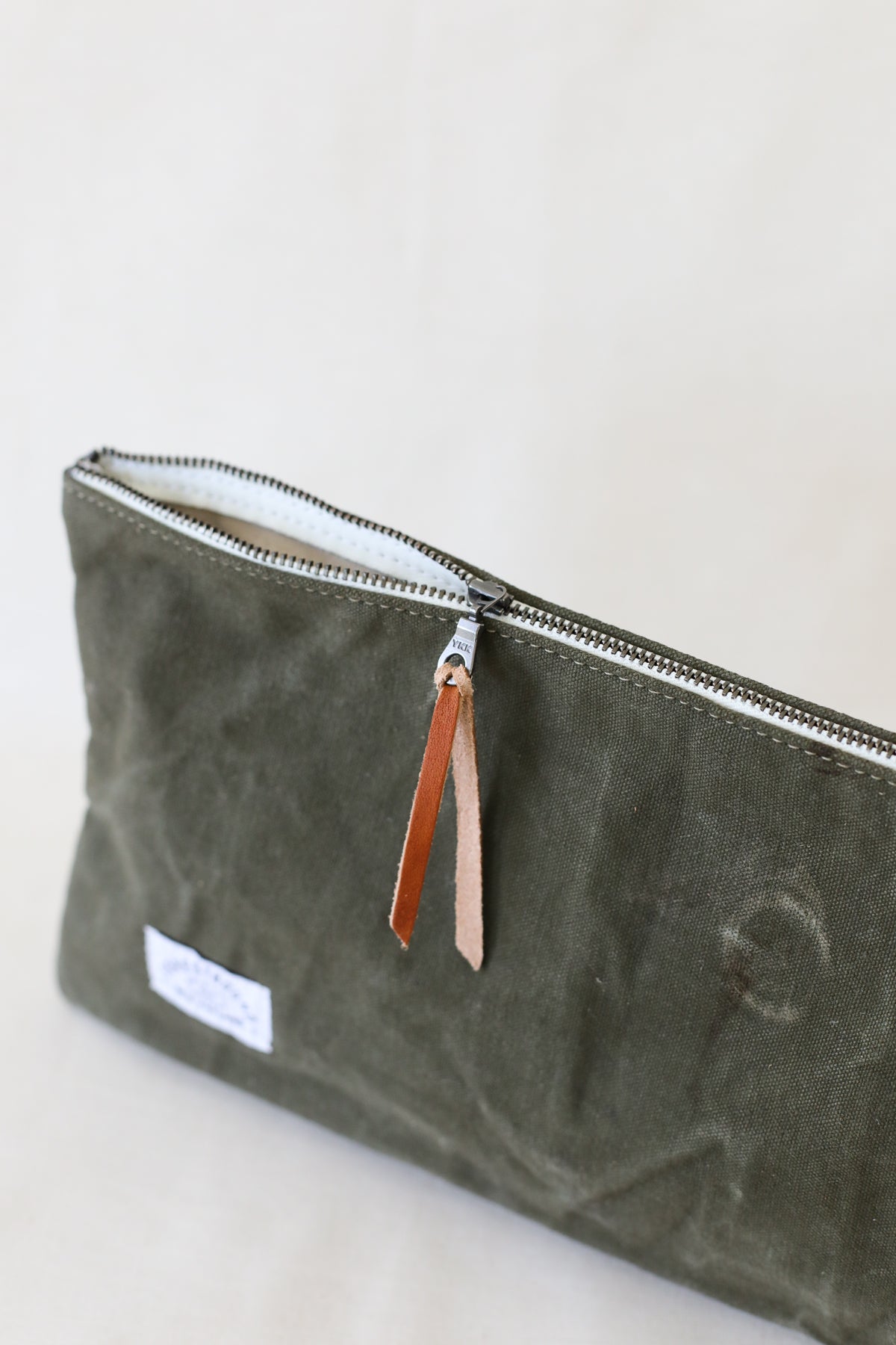 1940's era Salvaged Canvas Utility Pouch