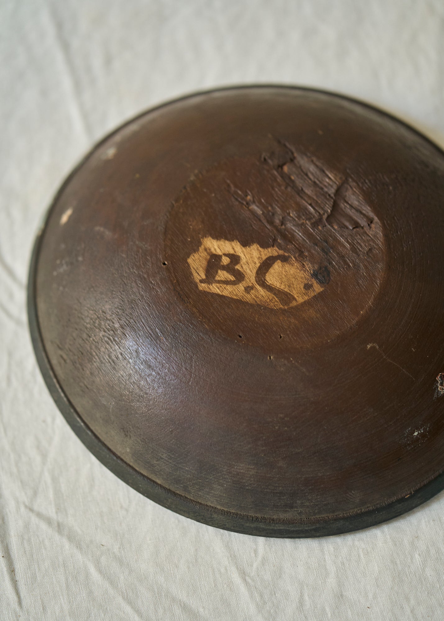 Antique Folk Art Hand Painted Bowl