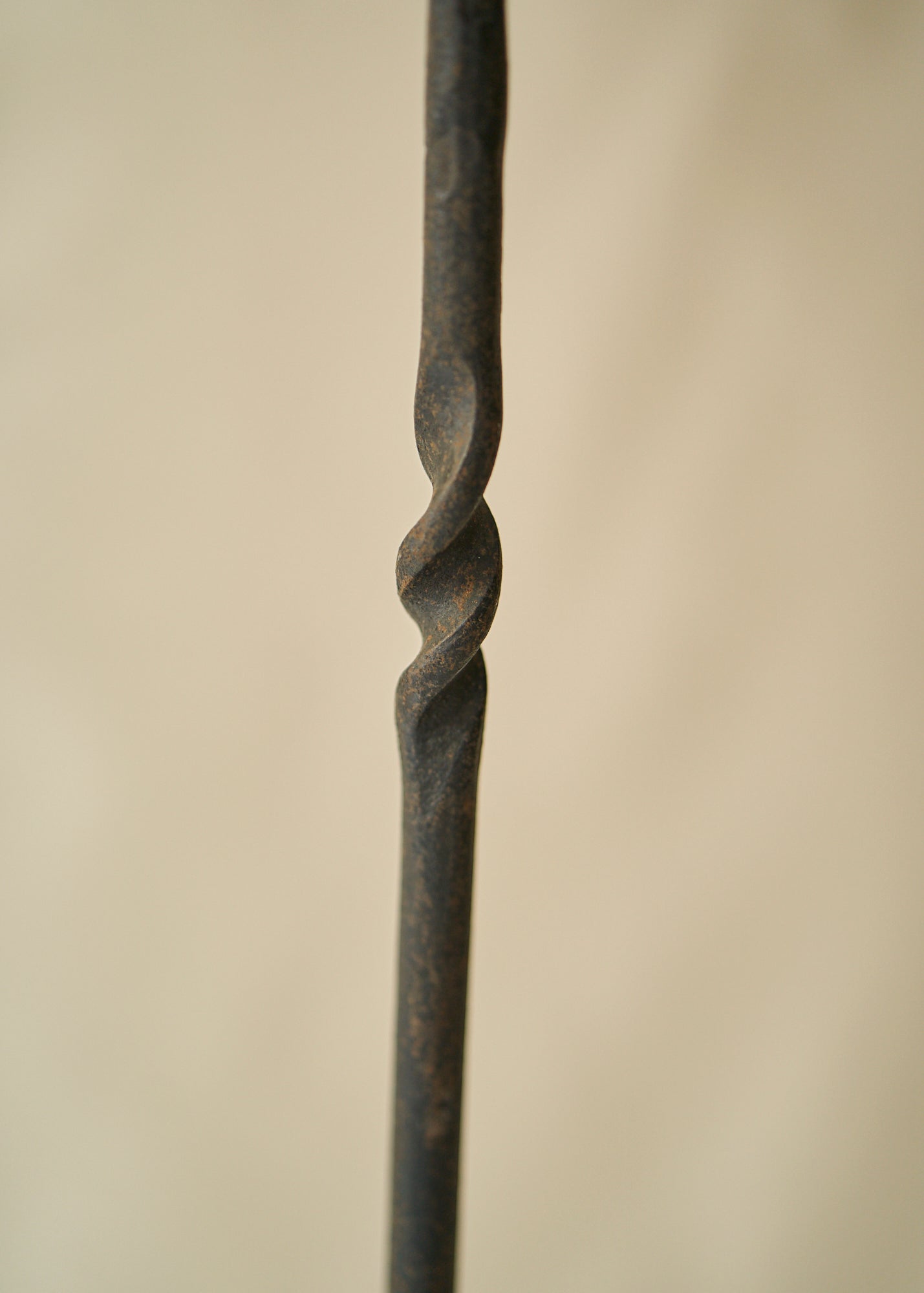 Antique Wrought Iron Candle Holder