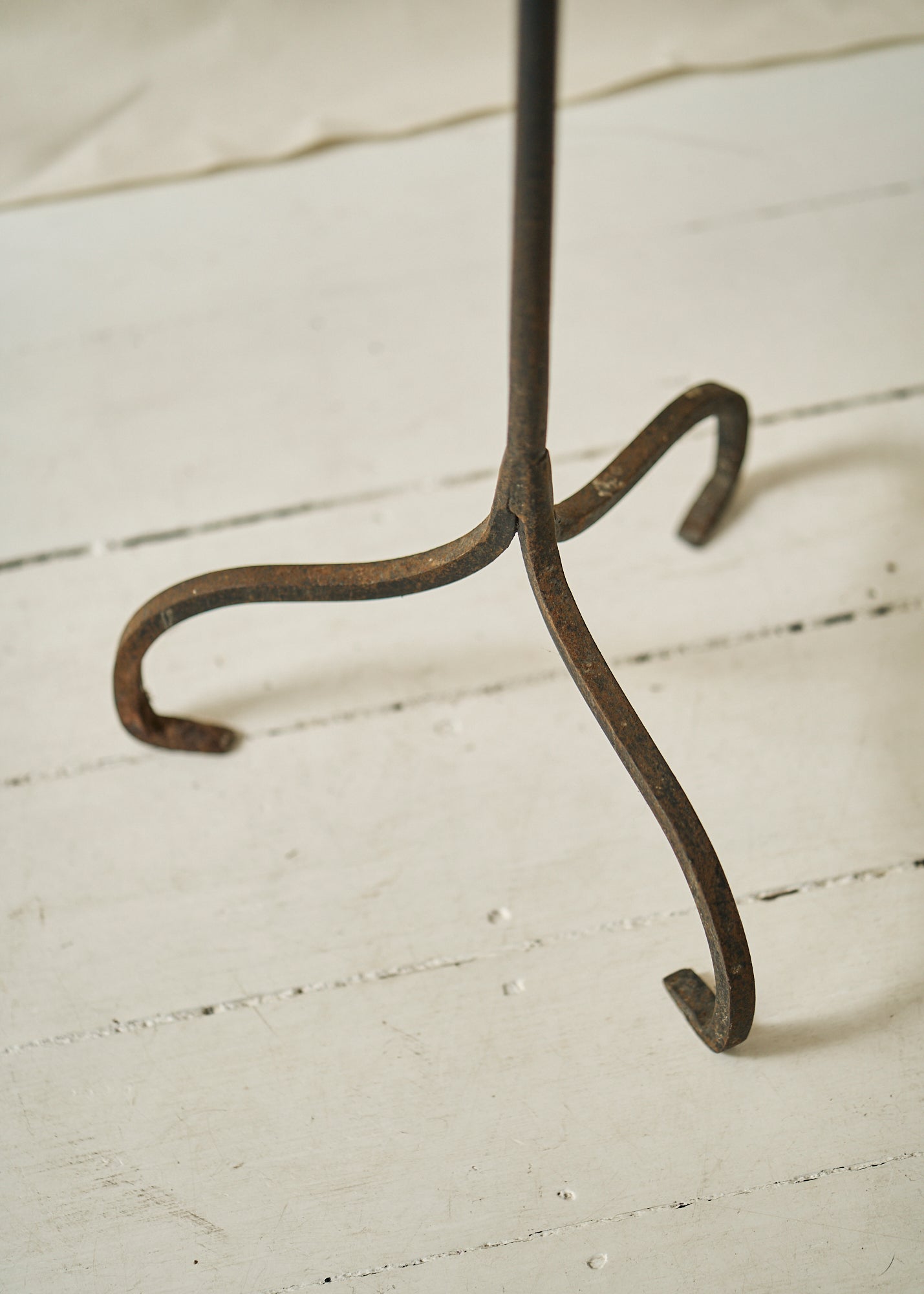 Antique Wrought Iron Candle Holder