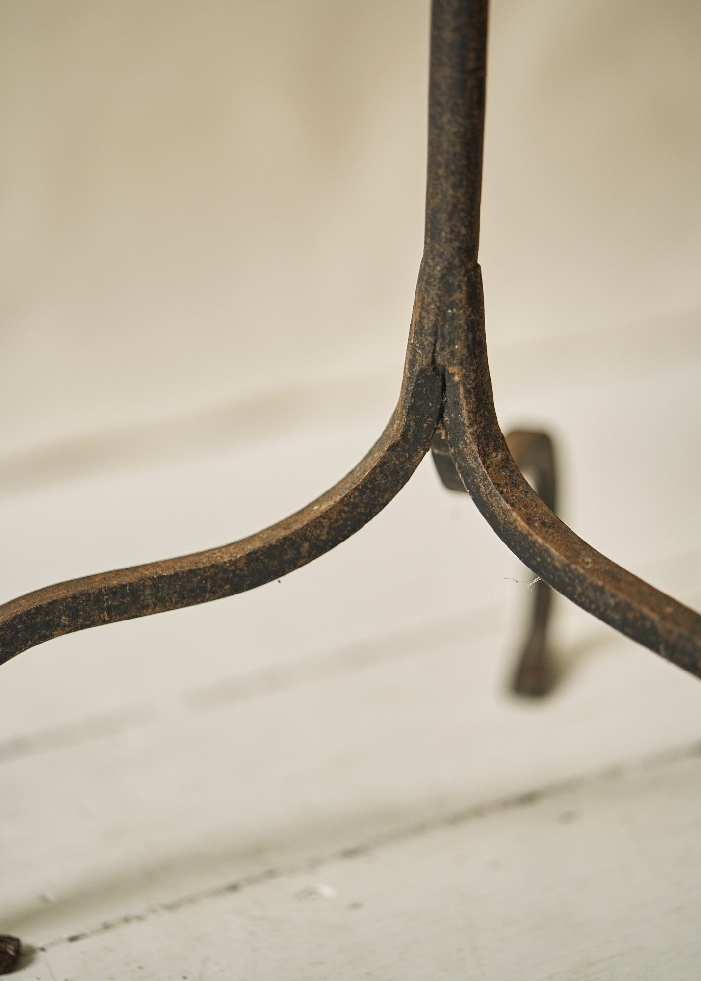 Antique Wrought Iron Candle Holder