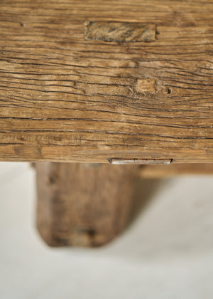 Antique Handmade Rustic Wood Coffee Table