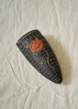Vintage Ceramic Floral Wall Pocket