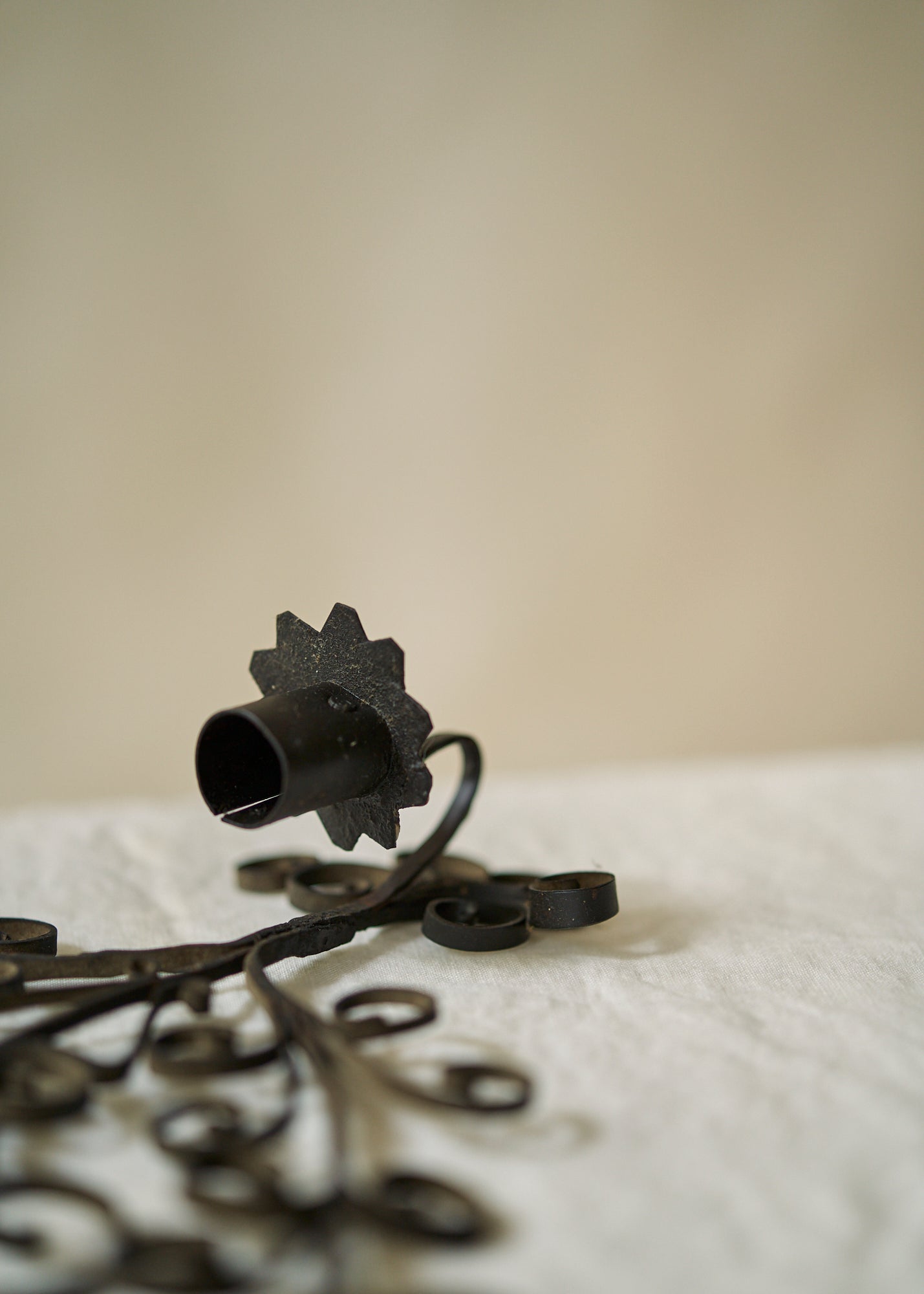 Antique 19th Century Wrought Iron Sconce
