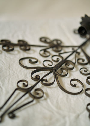 Antique 19th Century Wrought Iron Sconce