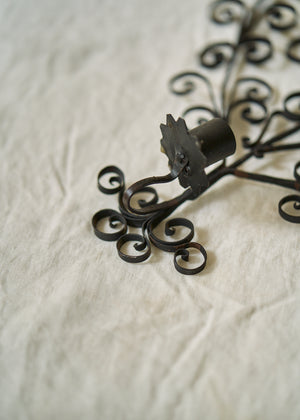 Antique 19th Century Wrought Iron Sconce