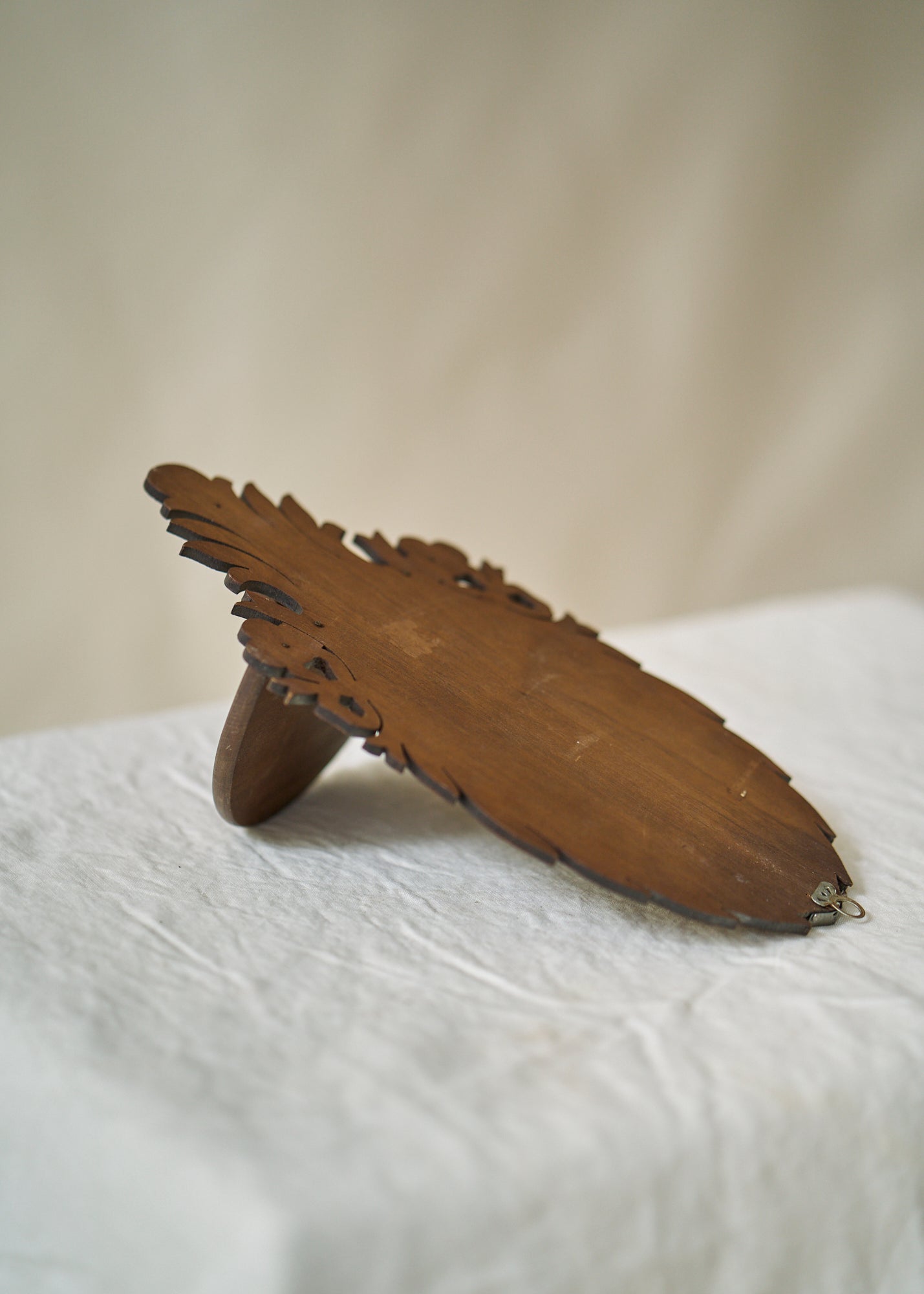 Vintage Carved Wood Wall Sconces