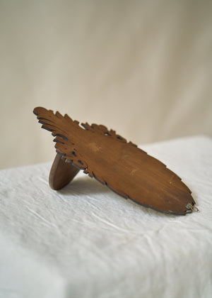 Vintage Carved Wood Wall Sconces