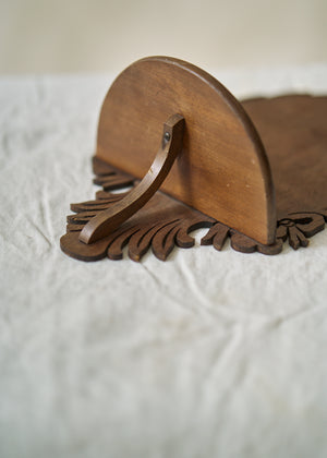 Vintage Carved Wood Wall Sconces
