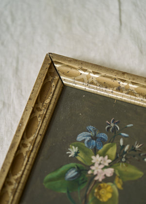 Victorian Painting of Wildflowers