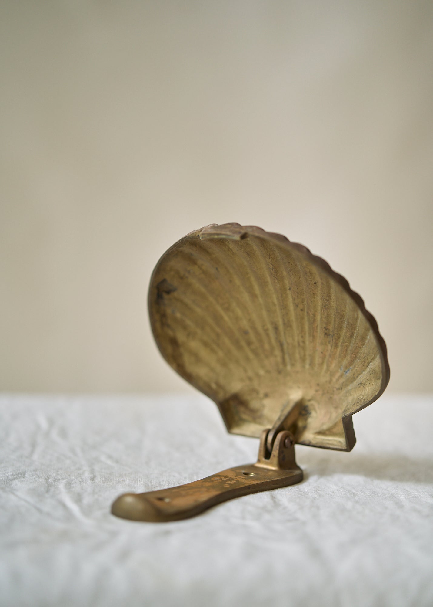 Antique Solid Brass Shell Door Knocker