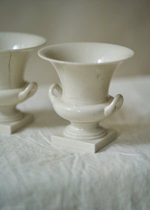 Pair of Vintage Porcelain Urns