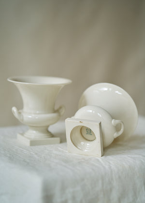 Pair of Vintage Porcelain Urns