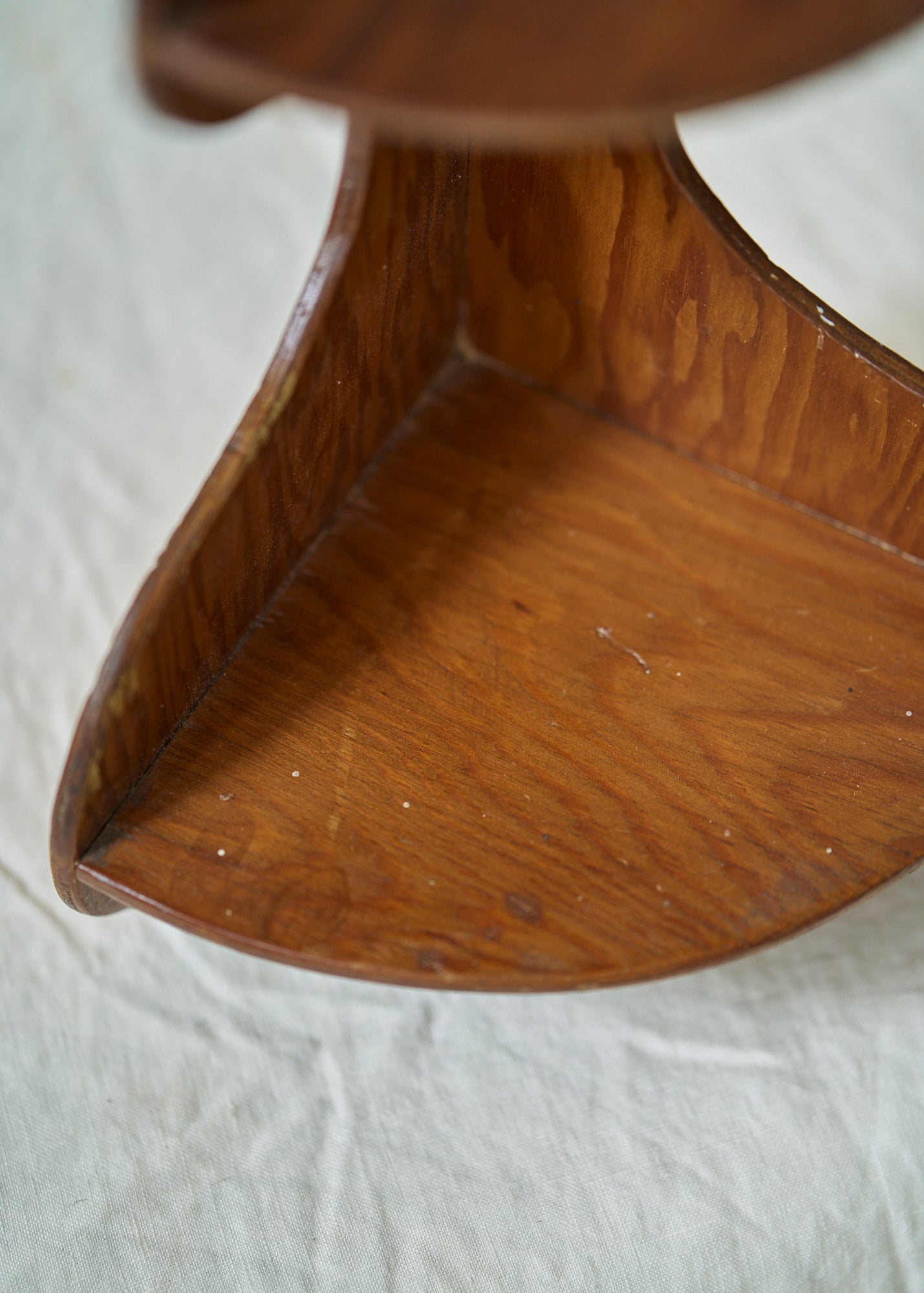 Vintage Handmade Folk Art Corner Shelf