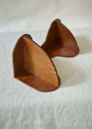 Vintage Handmade Folk Art Corner Shelf