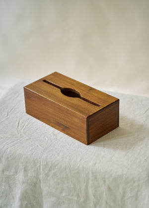 Vintage Handmade Wooden Tissue Box Cover