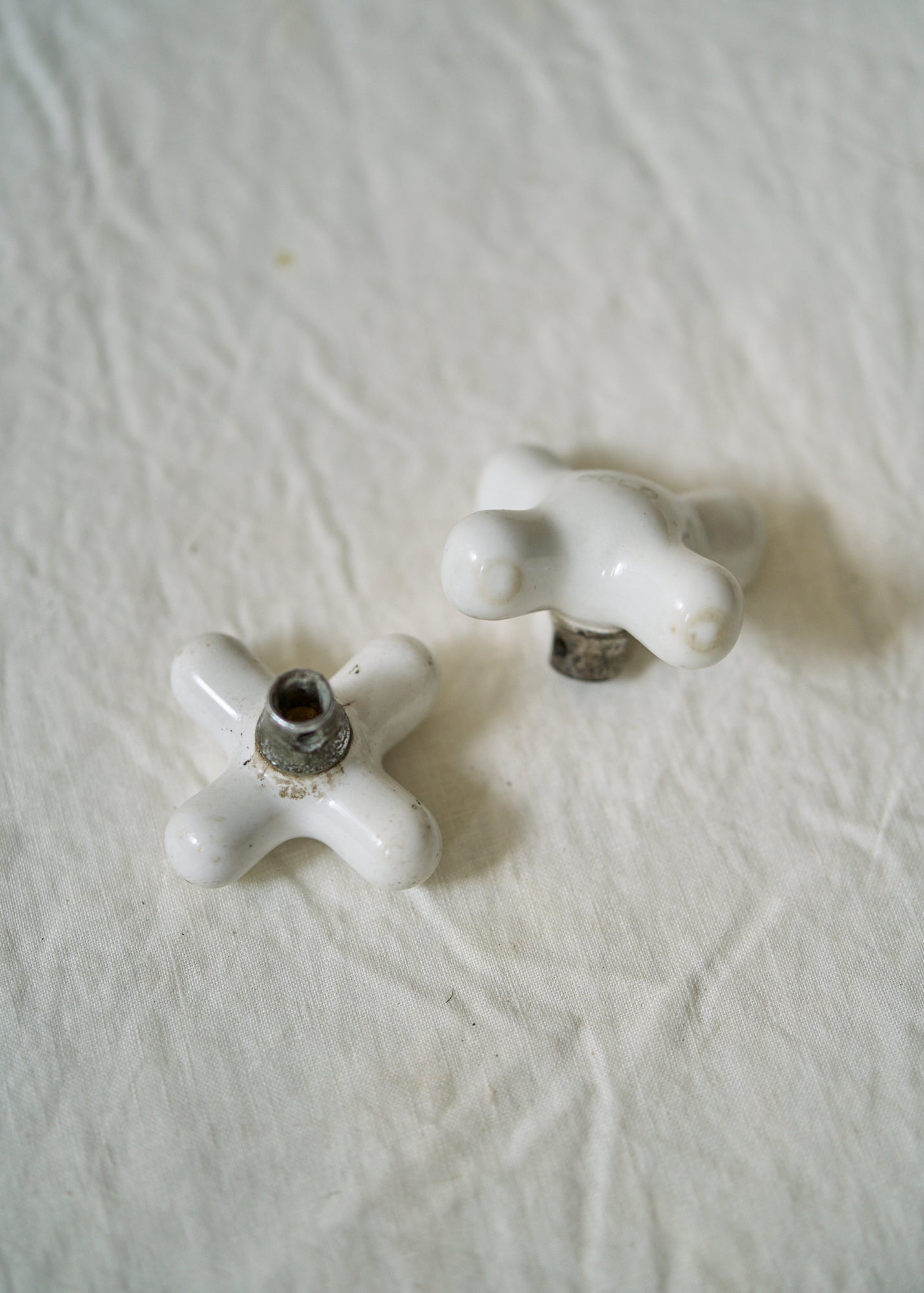 Antique Porcelain Faucet Handles