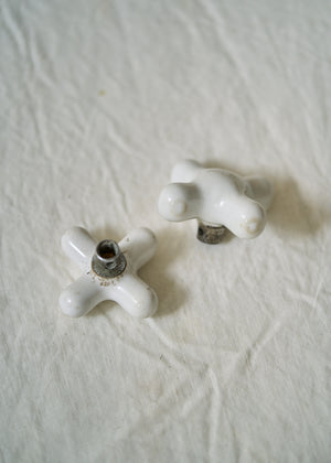 Antique Porcelain Faucet Handles