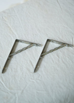 Vintage Metal Shelf Brackets