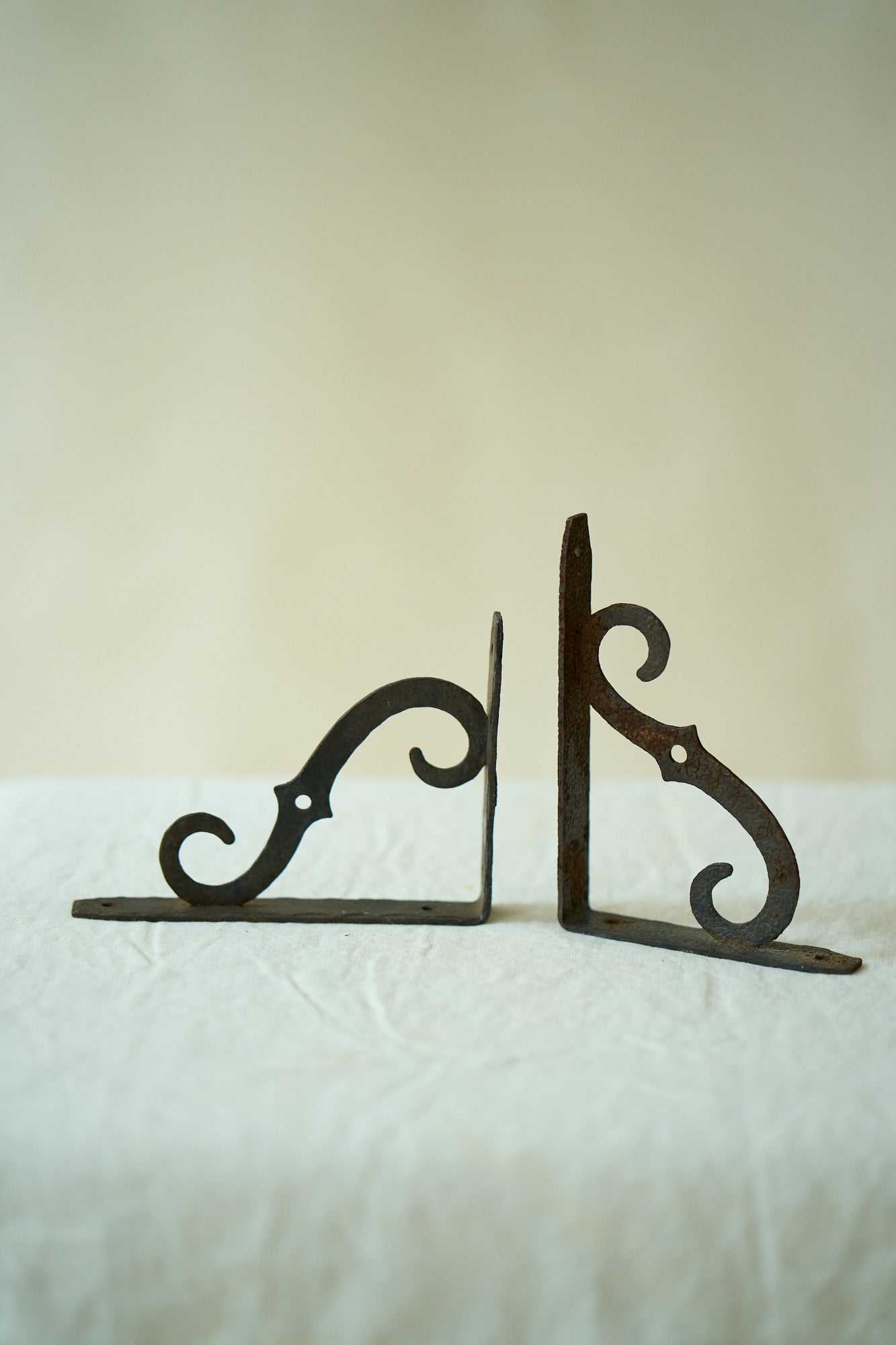 Antique Iron Shelf Brackets
