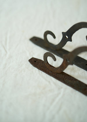 Antique Iron Shelf Brackets