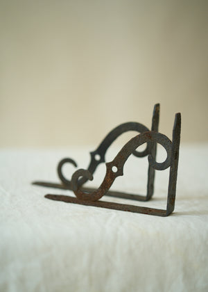 Antique Iron Shelf Brackets