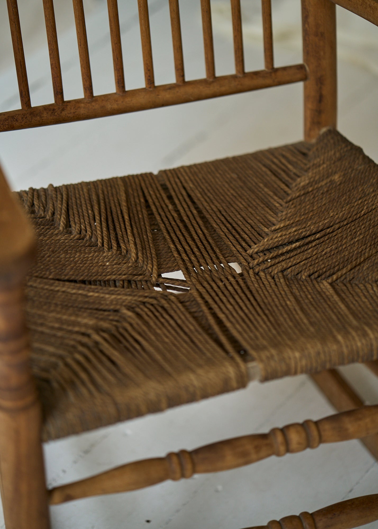Antique Spindle Back Rocking Chair