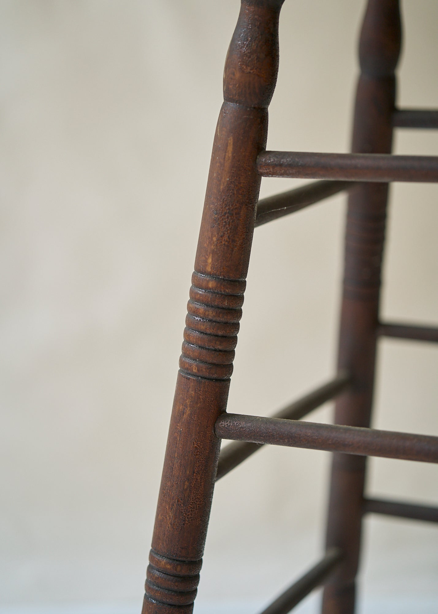 Antique Turned Wood Stool