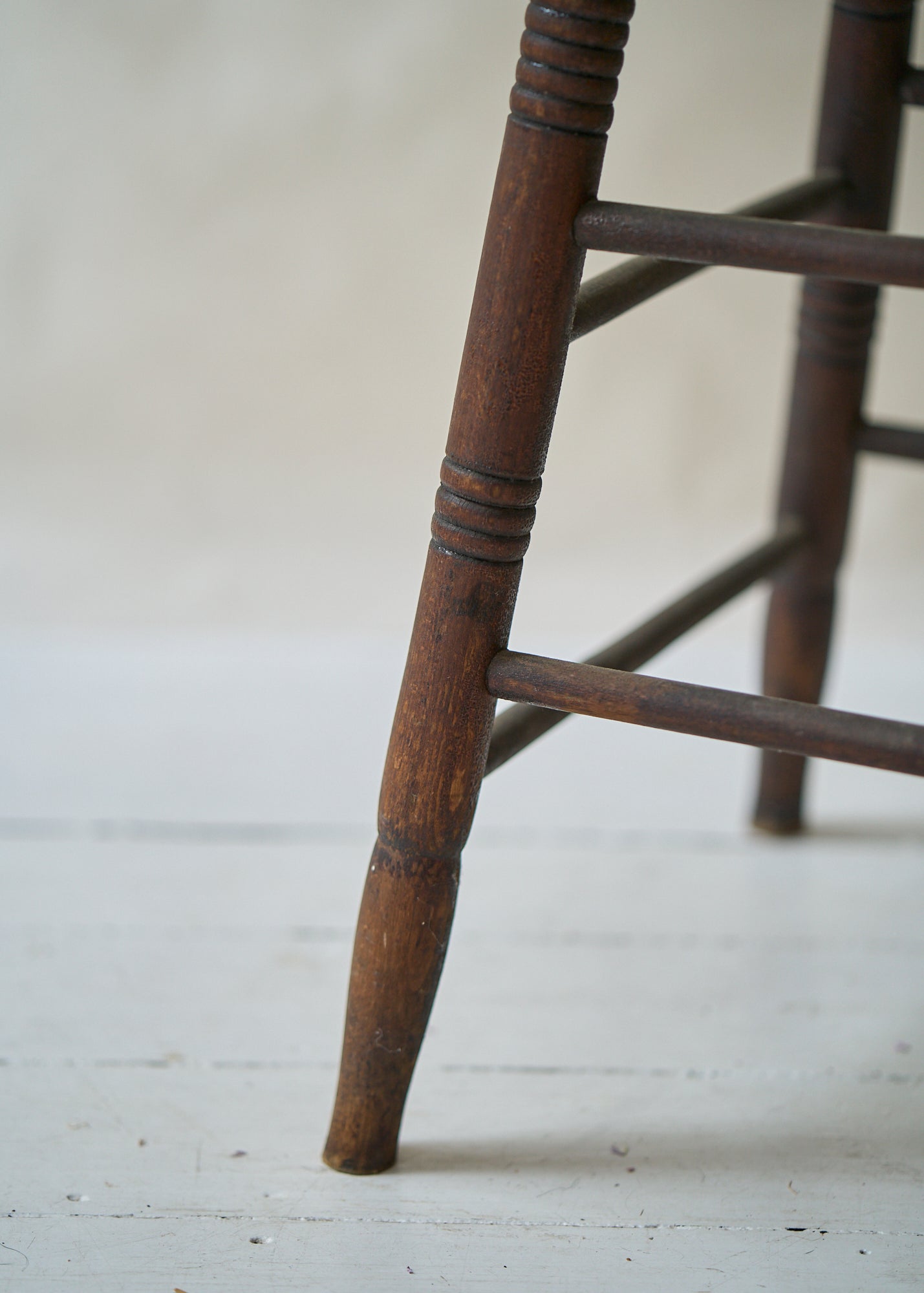 Antique Turned Wood Stool