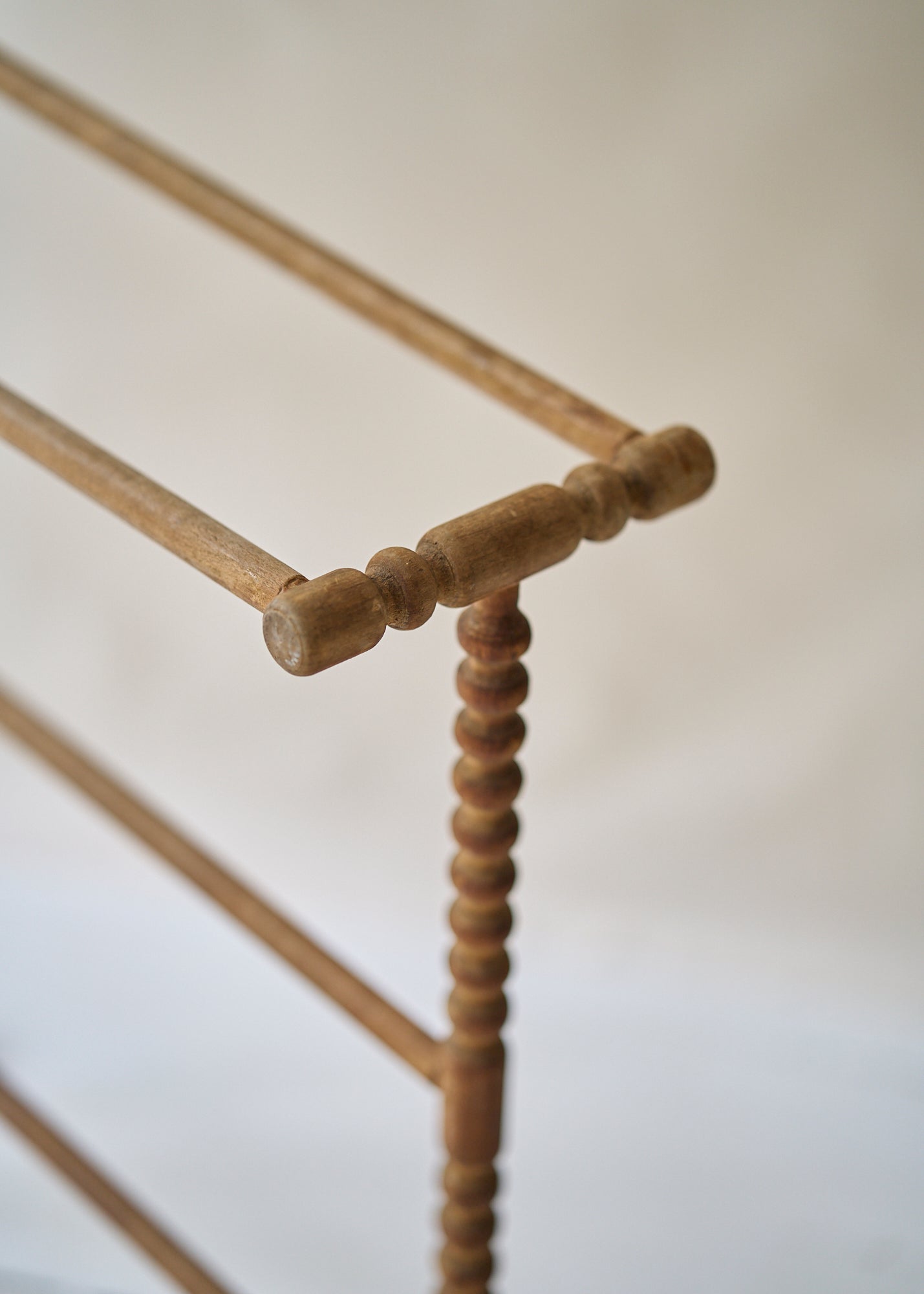 Antique Spindle Leg Blanket Rack