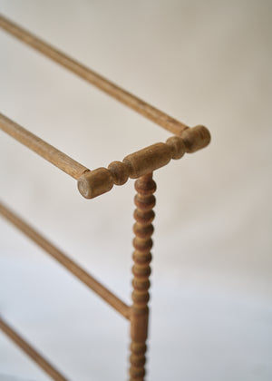 Antique Spindle Leg Blanket Rack