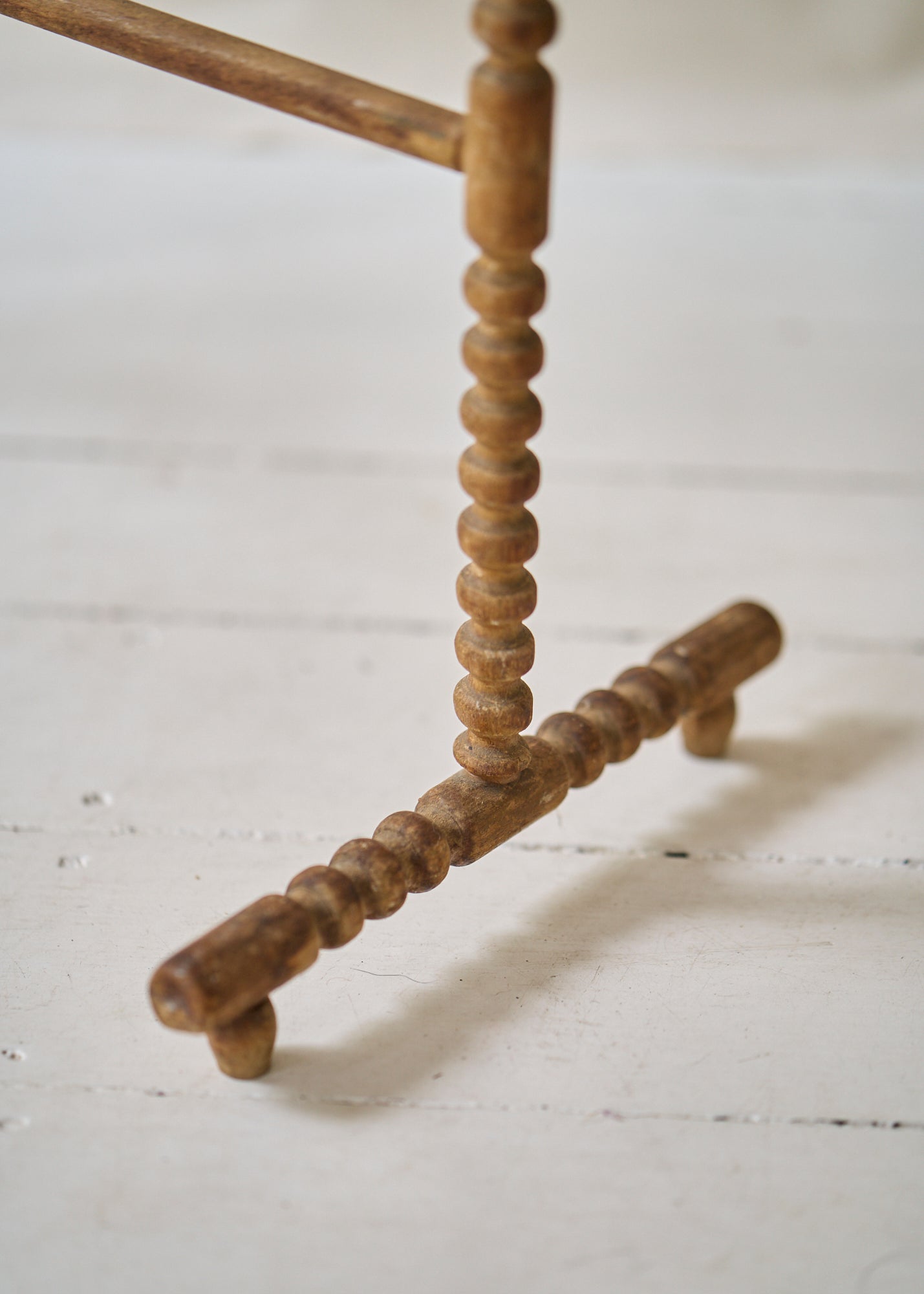 Antique Spindle Leg Blanket Rack