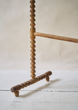 Antique Spindle Leg Blanket Rack