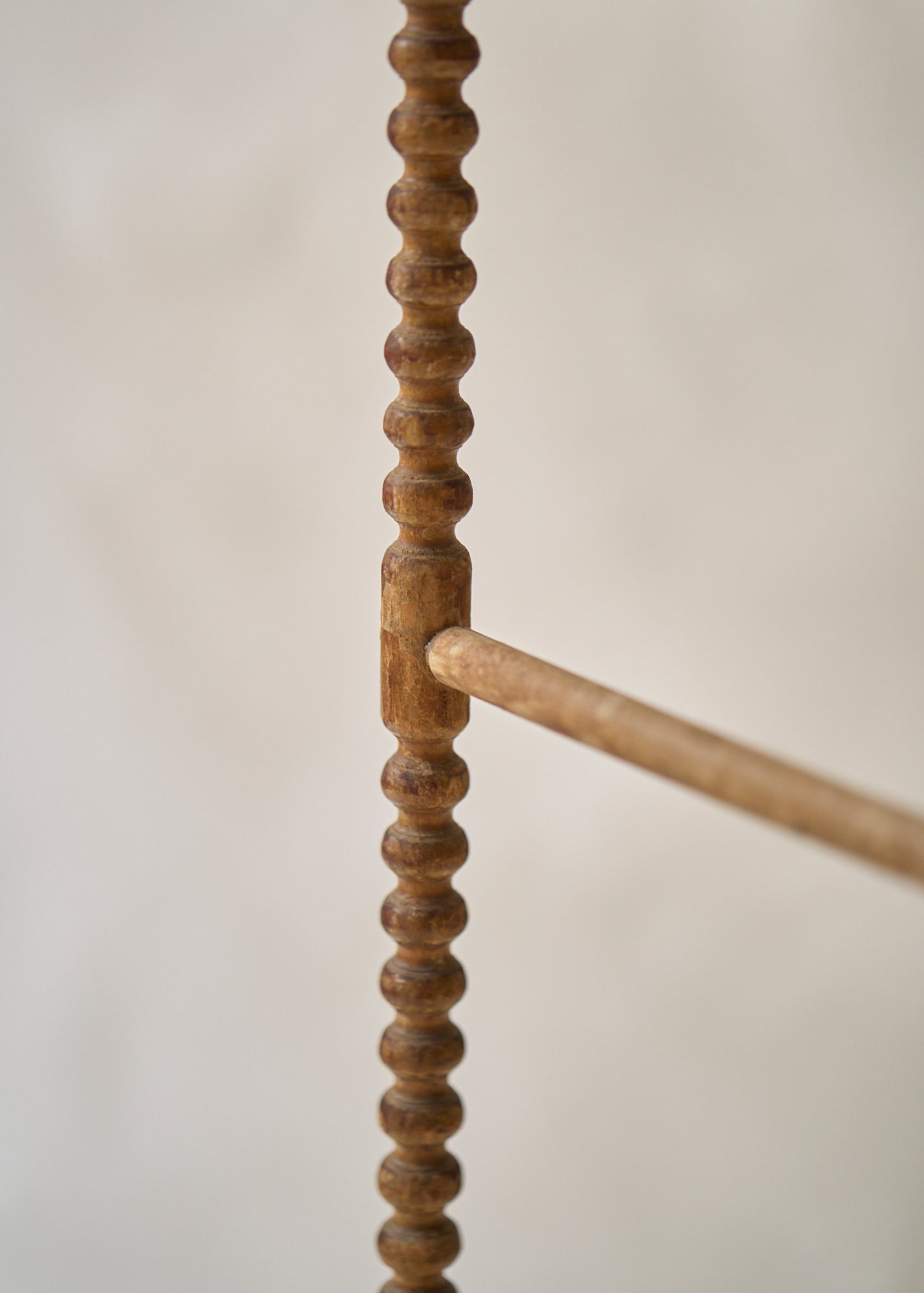 Antique Spindle Leg Blanket Rack