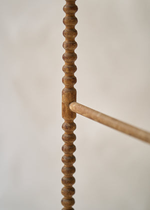 Antique Spindle Leg Blanket Rack