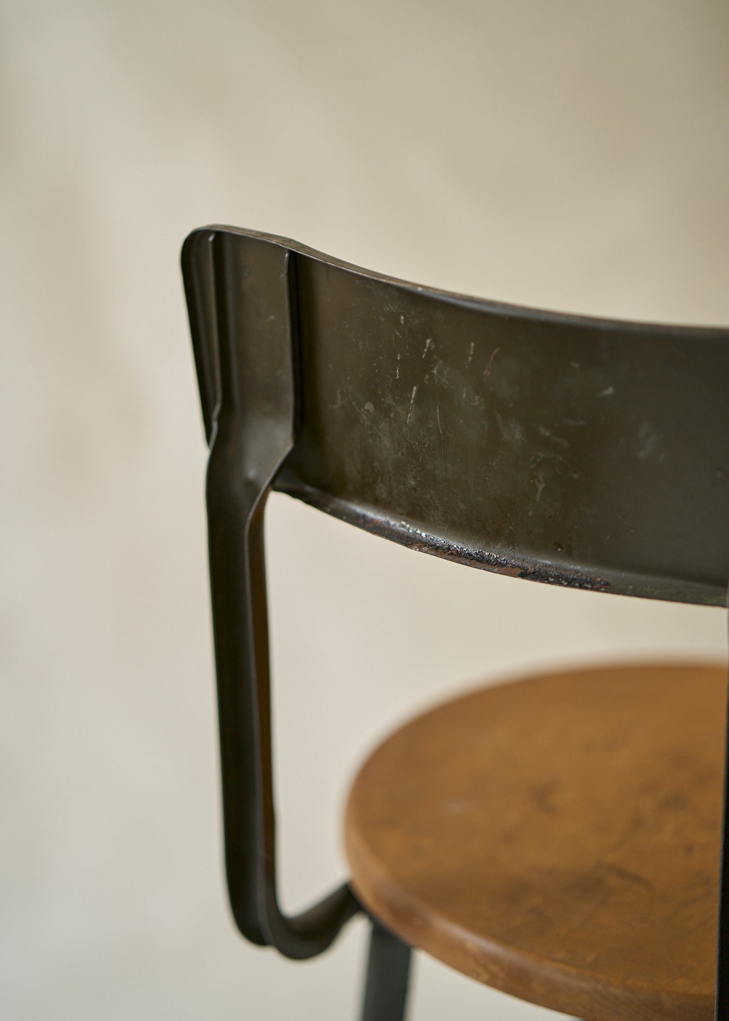 Vintage Wood and Metal Stool
