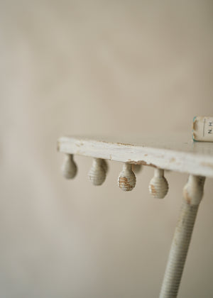 Antique Painted Bobbin Side Table