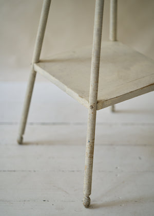 Antique Painted Bobbin Side Table