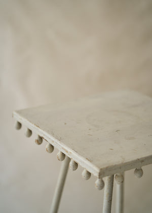 Antique Painted Bobbin Side Table