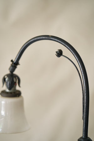 Antique Wrought Iron Floor Lamp