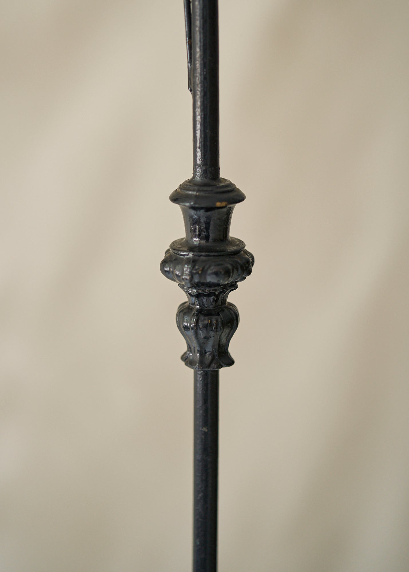 Antique Wrought Iron Floor Lamp