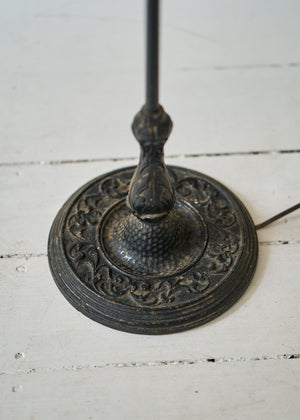 Antique Wrought Iron Floor Lamp