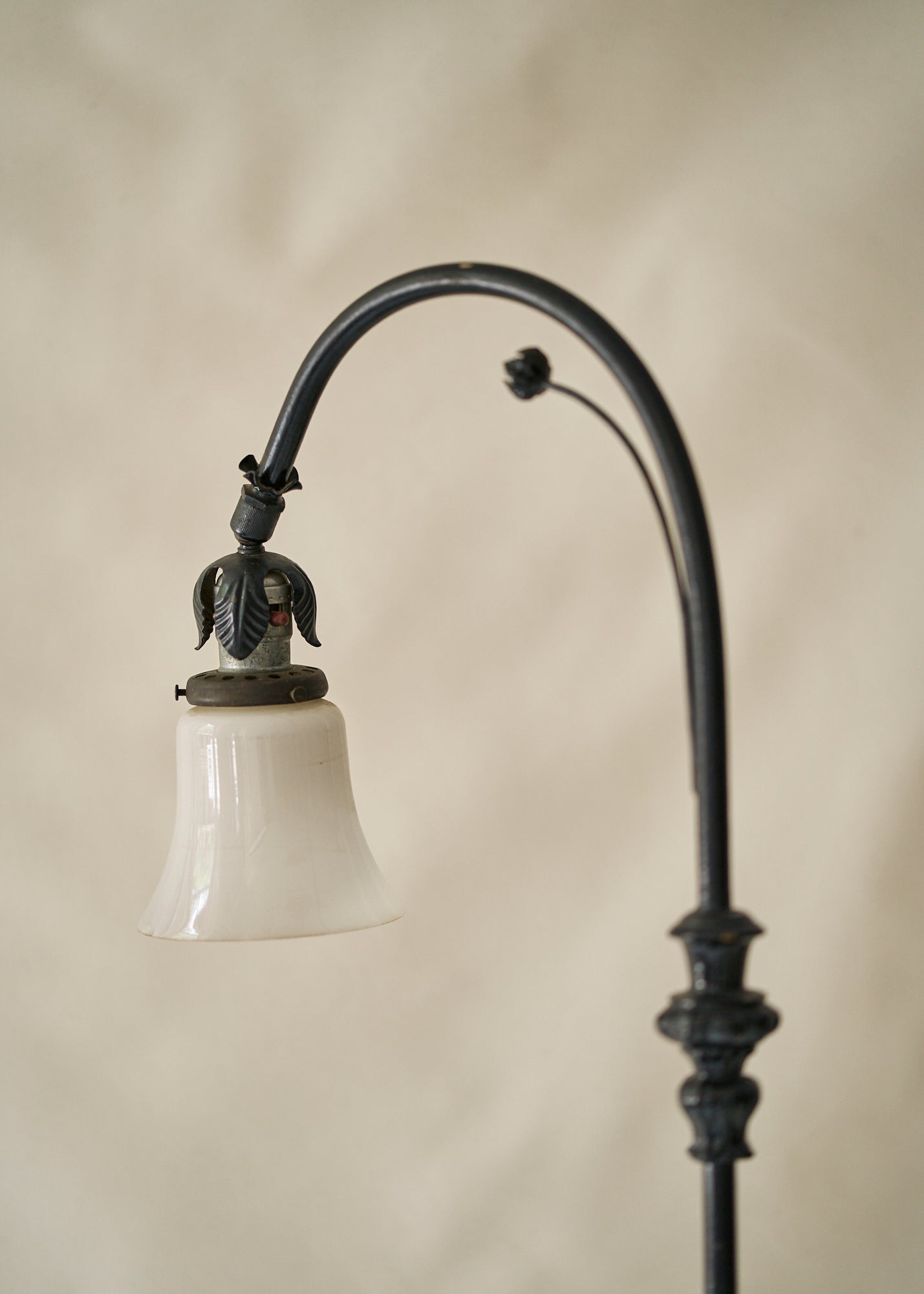 Antique Wrought Iron Floor Lamp