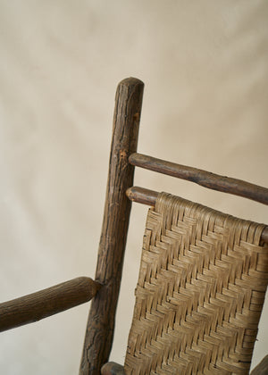 Antique Hickory Style Arm Chair