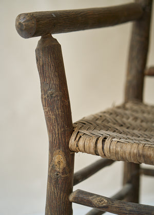Antique Hickory Style Arm Chair