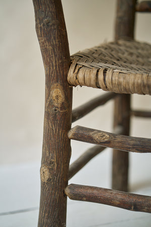 Antique Hickory Style Arm Chair