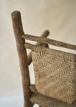 Antique Hickory Style Arm Chair