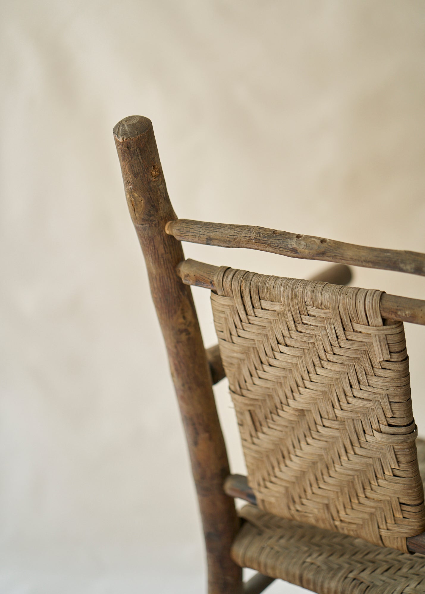 Antique Hickory Style Arm Chair